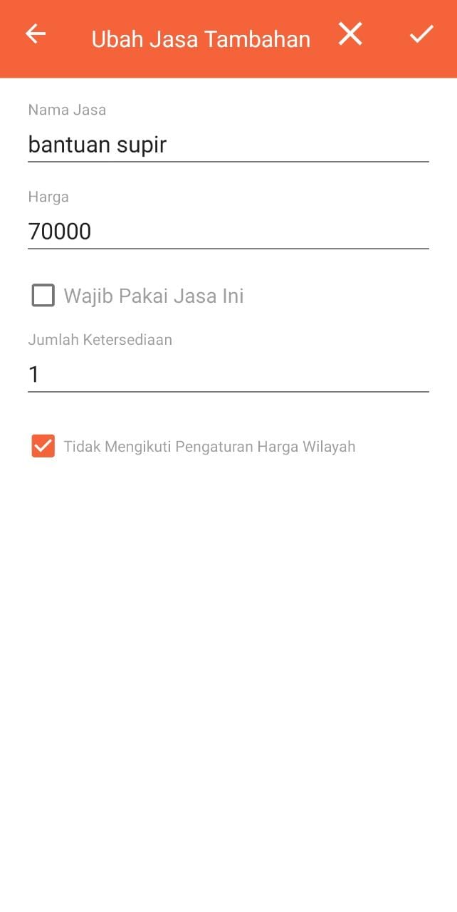 Khusus Untuk Anda Yang Memakai Settingan Atur Harga Dengan Jarak