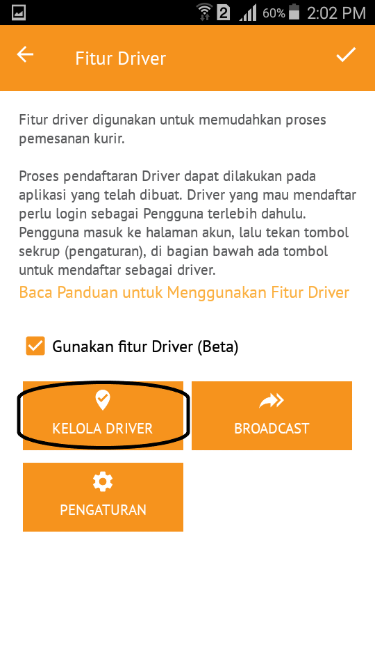 Fitur Driver