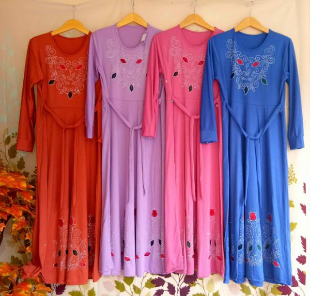 Gamis kaos spandek 2