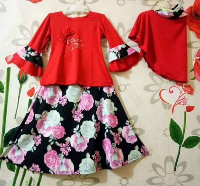 Gamis Setelan rok anak 3