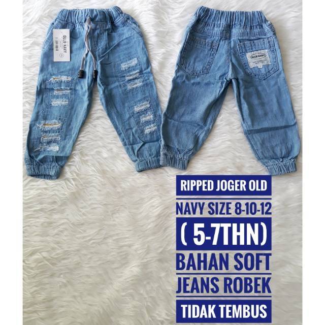 Jeans anak jogger ripped old navy 2