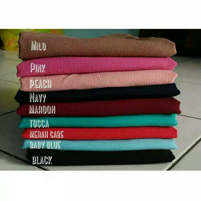 Promo 100rb dpt 3 Pasmina instan bahan bubble crepe buble pop 4