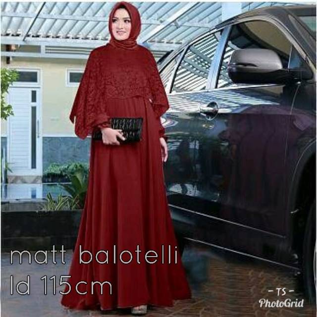 Sale gamis dan cape brukat 3