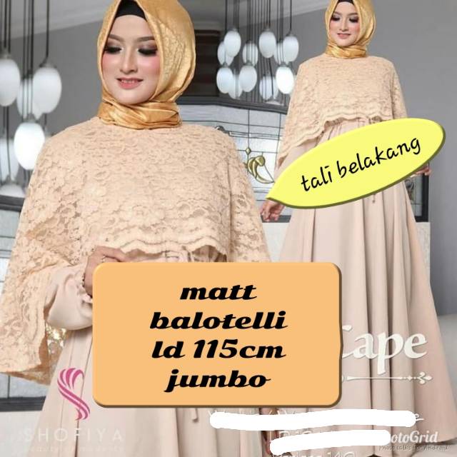 Sale gamis dan cape brukat 4