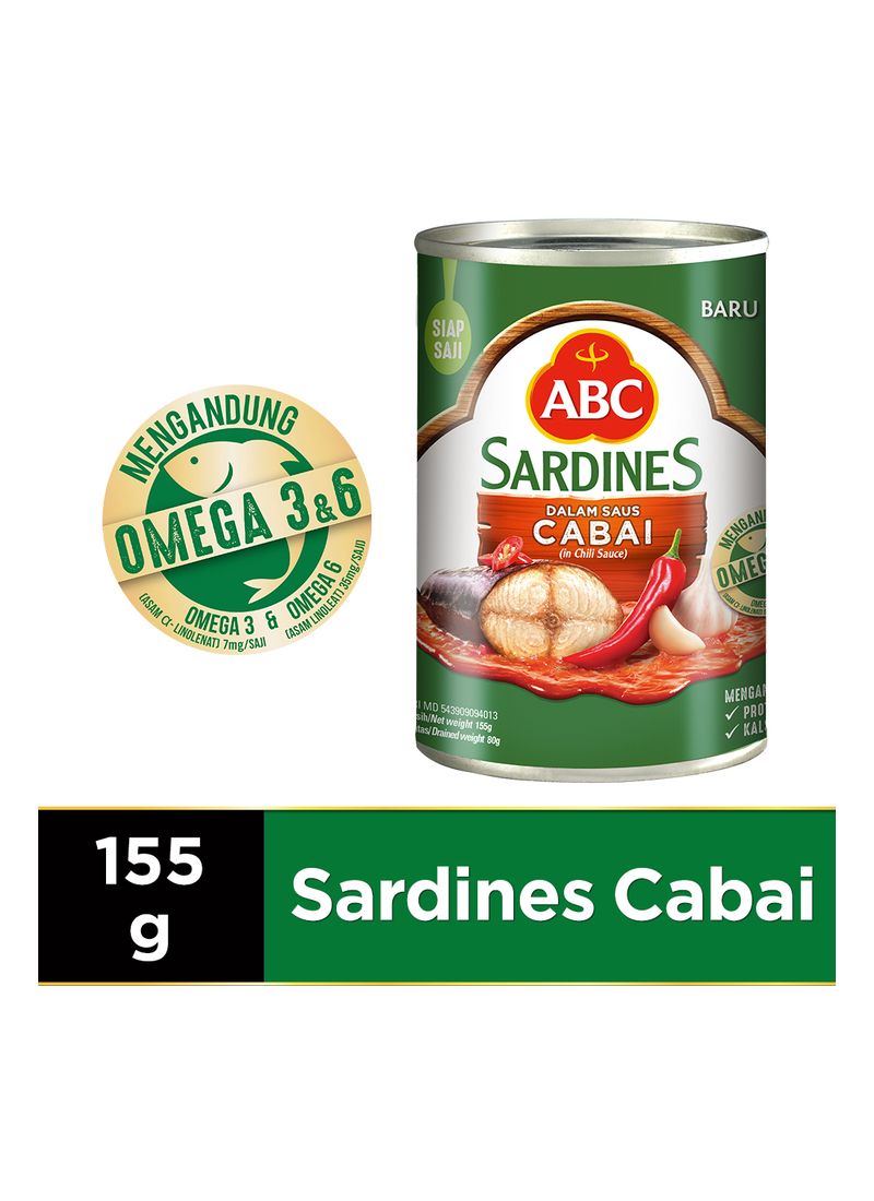 Abc Sardines Chili 155G