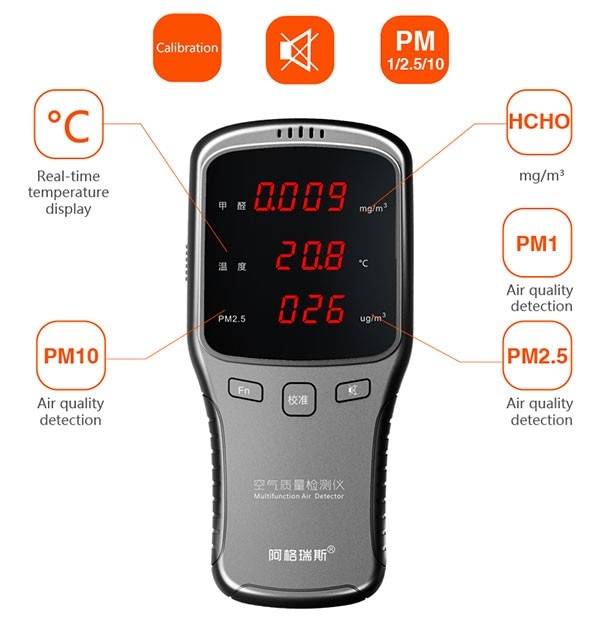 Air Quality Formaldehyde Detector Sensor PM1.0 PM2.5 PM10 HCHO WP6910