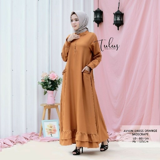 Avion Dress Orange 3