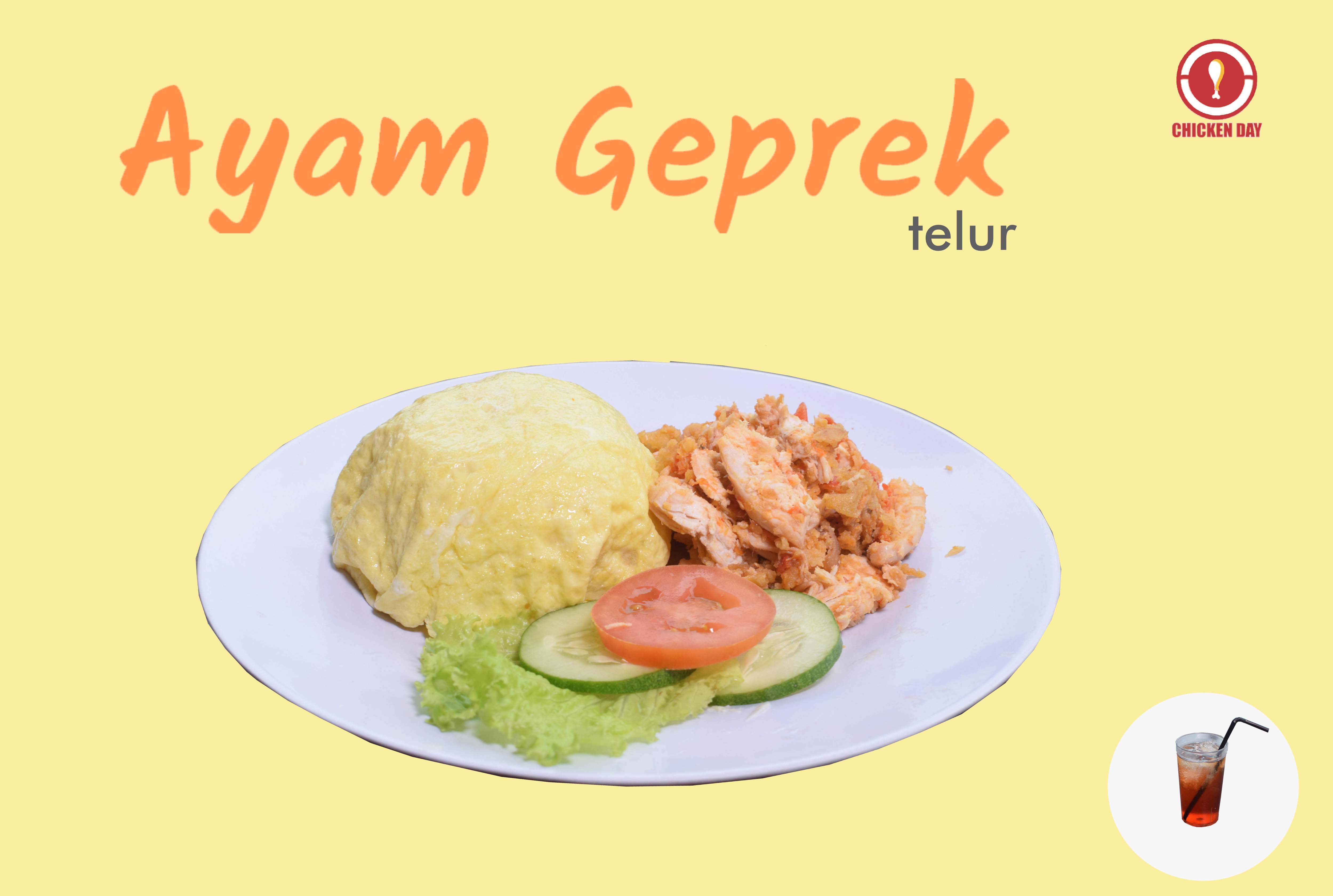 Ayam Geprek Telur 1 ( sayap)