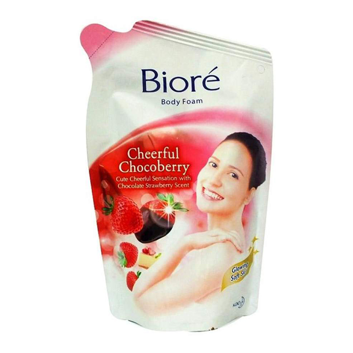 BIORE BODY FOAM CHEERFUL CHOCOBERRY 450ML 2