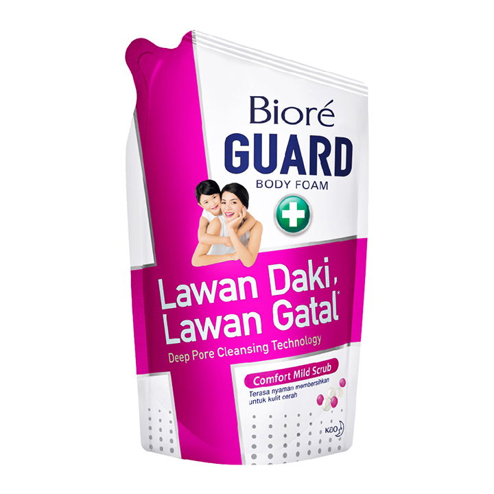 BIORE GUARD BODY FOAM COMFORT MILD SCRUB 450ML 2