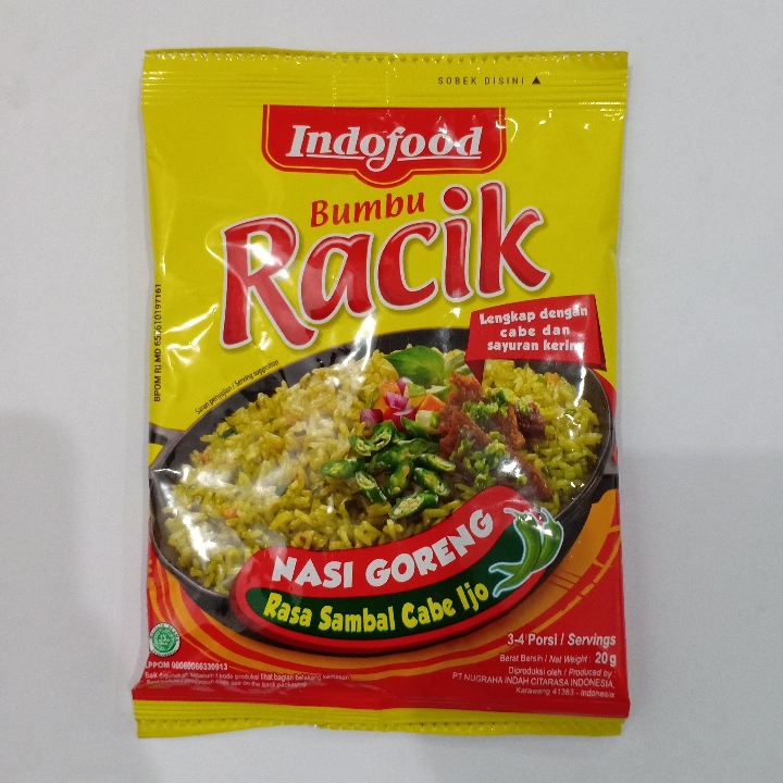 BUMBU RACIK NASI GORENG RASA SAMBAL CABE IJO 20G 2