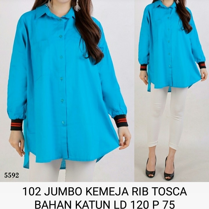 Baju 102  JUMBO KEMEJA RIB KUBUS 2