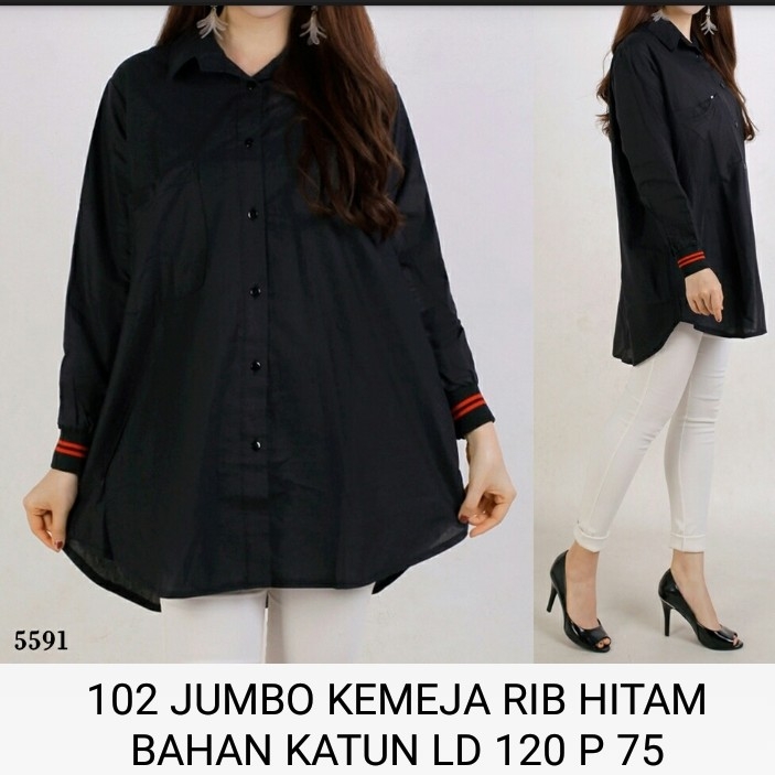 Baju 102  JUMBO KEMEJA RIB KUBUS 3