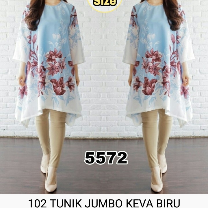 Baju 102 TUNIK JUMBO KEVA 2