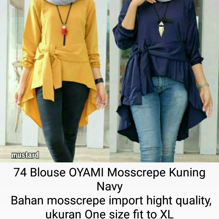 Baju 74 Blouse OYAMI Mosscrepe 2