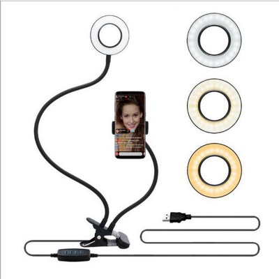 BePotofone Lampu Halo Ring Light LED Selfie 24 LED 90mm with Smartphon