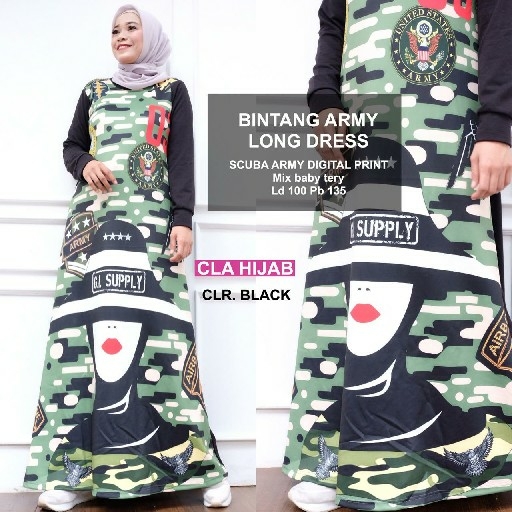 Bintang Army Longdress 2