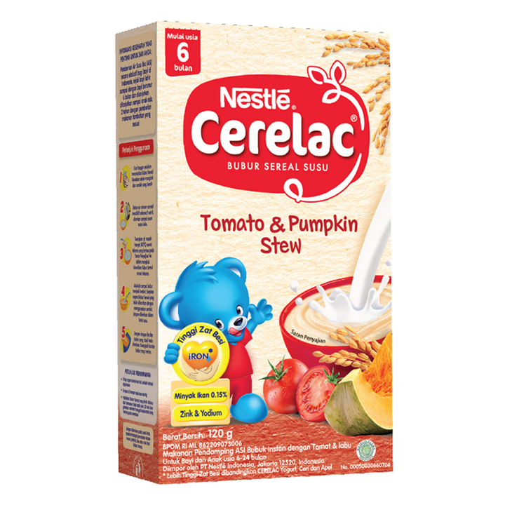 CERELAC TOMATO & PUMPKIN STEW 120GR 2