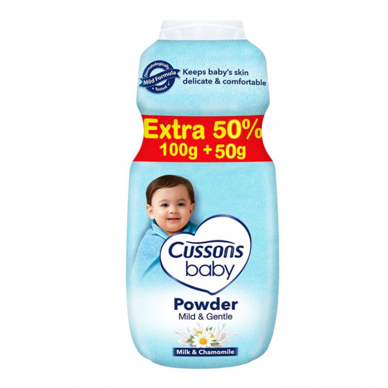 CUSSONS BABY POWDER MILD & GENTLE 150GR 2