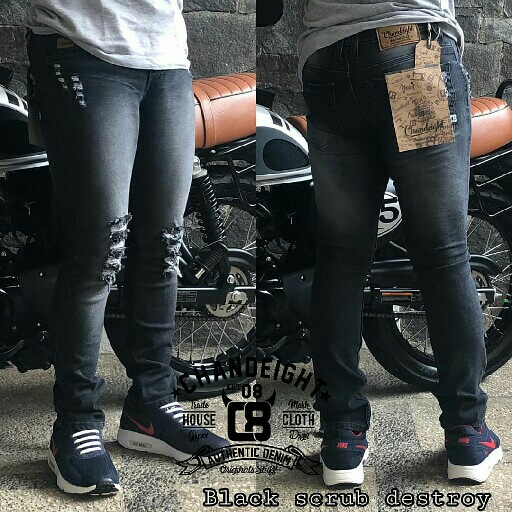 Celana Panjang Jeans Ripped Destroy 2