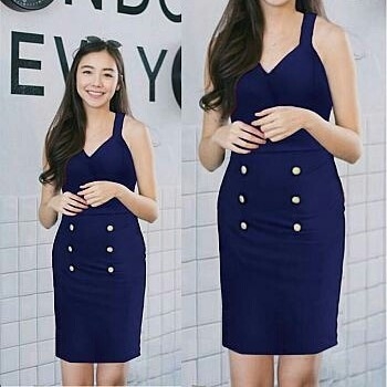 Code 117 Dress Button Hana  2