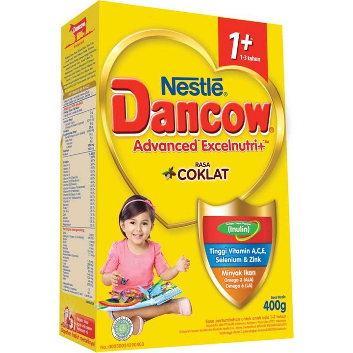 DANCOW 1+ COKLAT 400gr 2