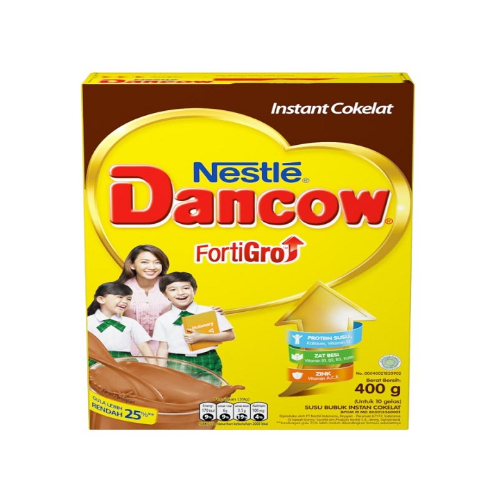 DANCOW FortiGro Instant Cokelat 400gr 2