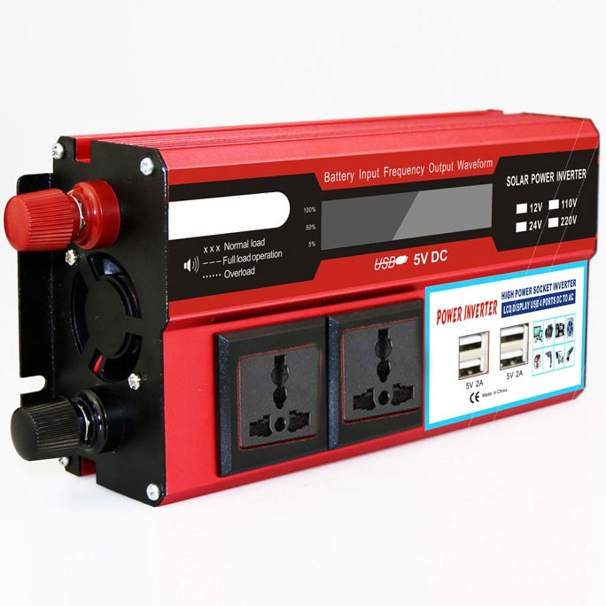 DOXIN Car Power Inverter DC 12V to AC 220V 1500W with 4 USB Port MH150