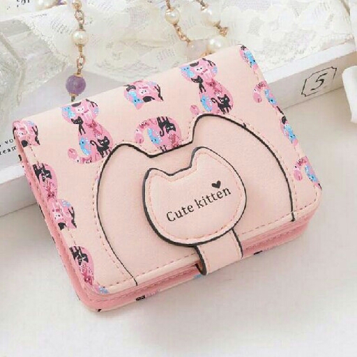 Dompet Import Cute Kitten Q90 2