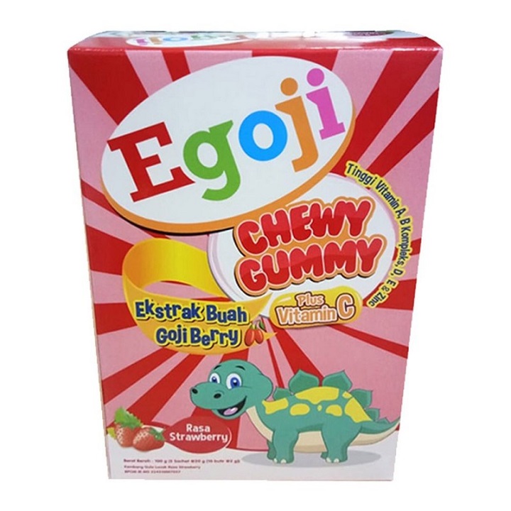 Egoji Chewy Gummy Strawberry 1 PAK 2