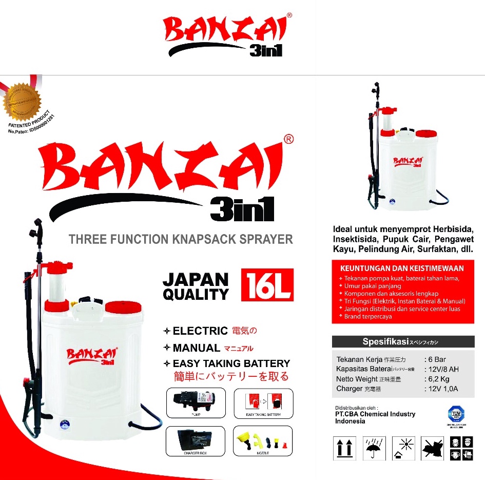 Elektrik Sprayer BANZAI 2