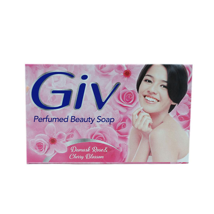 GIVE PERFUMED BEAUTY SOAP DAMASH ROSE&CHERRY BLOSSOM 76G 2