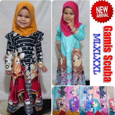 Gamis anak scuba