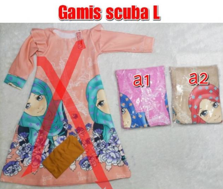 Gamis anak scuba 3