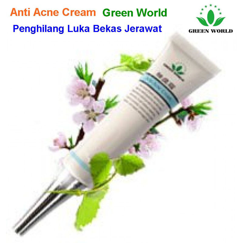 Green World Anti Acne Cream Untuk Mengurangi Jerawat 4