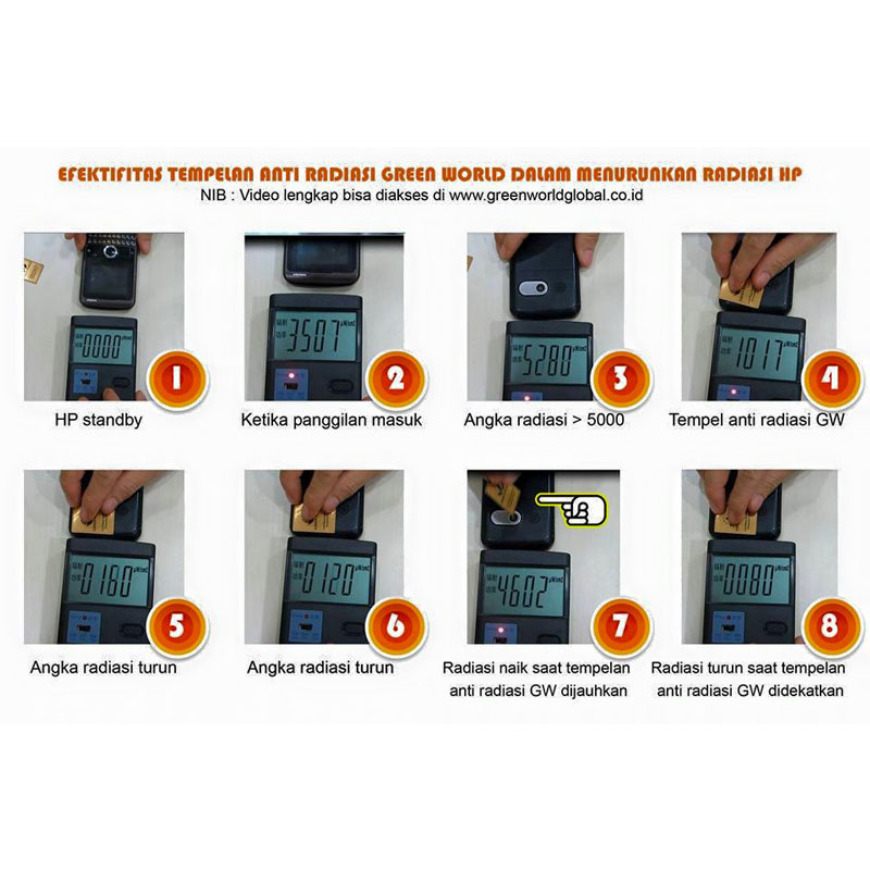 Green World Cell Phone Radiation Protection Paster Untuk Mengurangi Ra 3