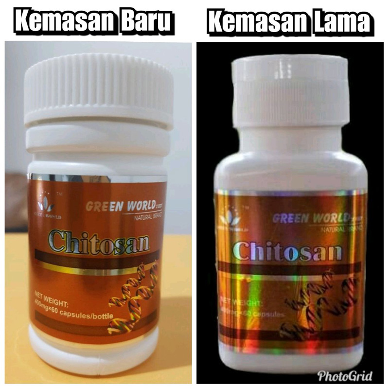 Green World Chitosan Capsule Untuk Menyerap Lemak, Logam Berat Serta M 2