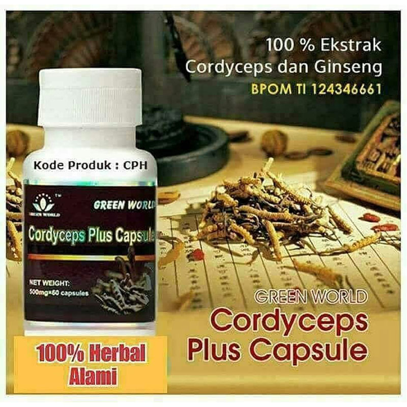 Green World Cordyceps Plus Capsule Untuk Meningkatkan Fungsi Imunitas  2