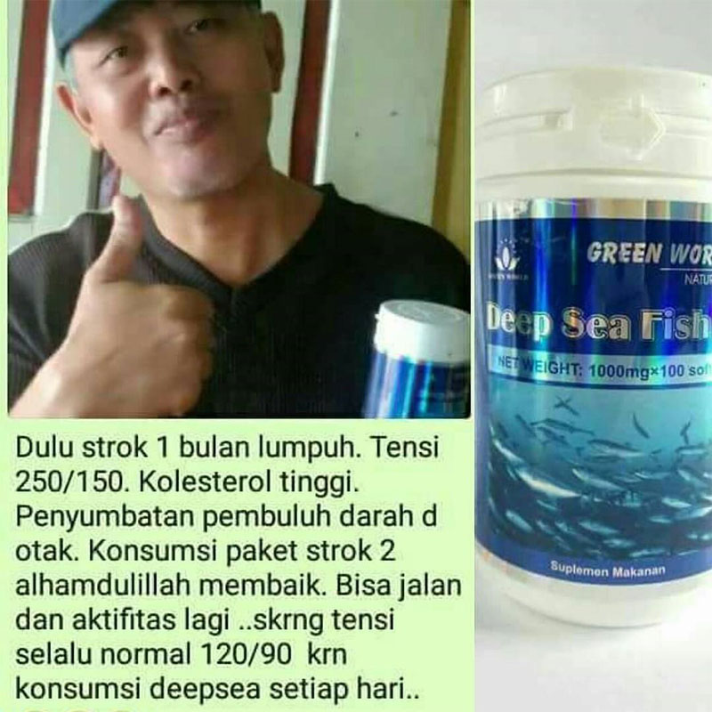 Green World Deep Sea Fish Oil Softgel Untuk Membersihkan Kolesterol Da 5