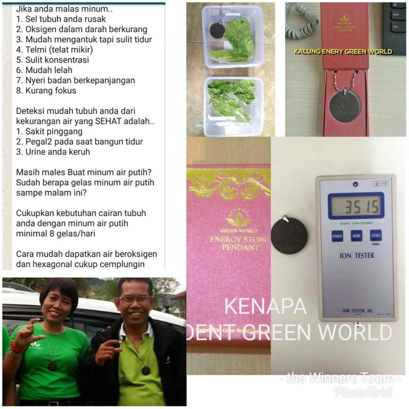 Green World Kalung Energy Stone Pendant Untuk Meningkatkan Energi Buat 2