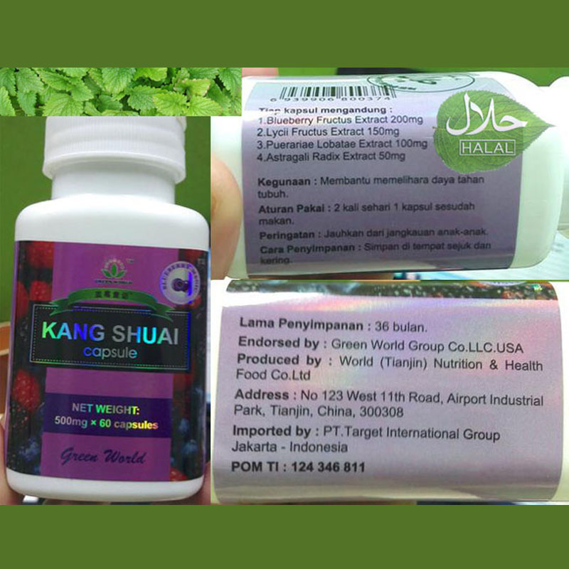 Green World Kang Shuai Capsule Untuk Melawan Penuaan Sel Tubuh Sejak Dini 2