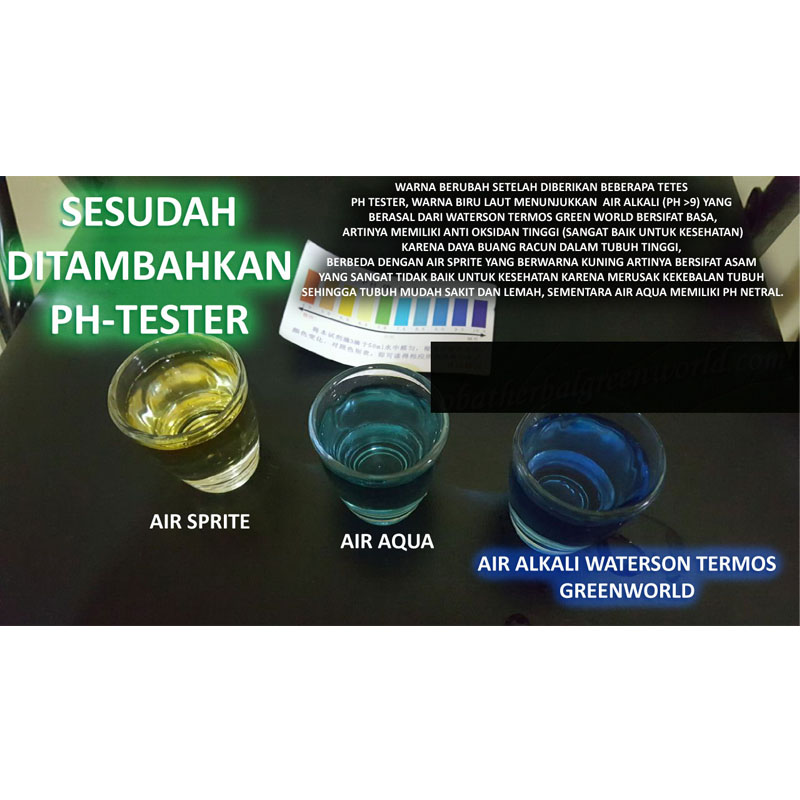 Green World Liquid PH Tester Untuk Mengetes Kadar Air Minum 5