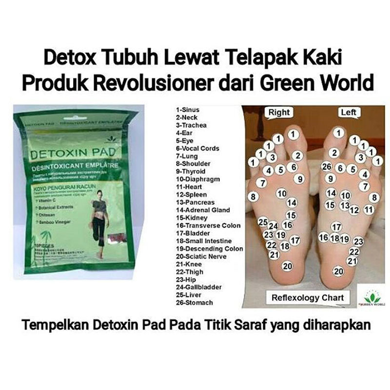 Green World Magic Detoxin Pad Koyo Untuk Membuang Kelembaban Dan Detox 3