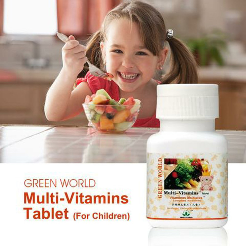 Green World Multi Vitamin Child Tablet Mencukupi Kebutuhan Vitamin Seh 4