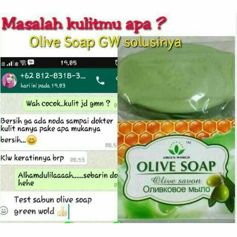 Green World Olive Soap Mencegah Pembentukan Flek Dan Memutihkan Kulit 4