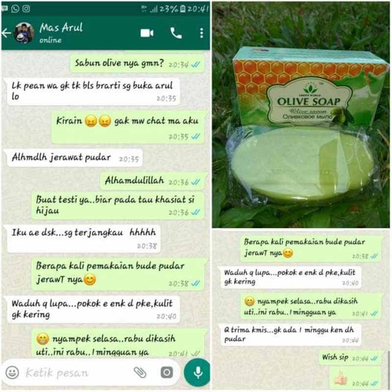 Green World Olive Soap Mencegah Pembentukan Flek Dan Memutihkan Kulit 5