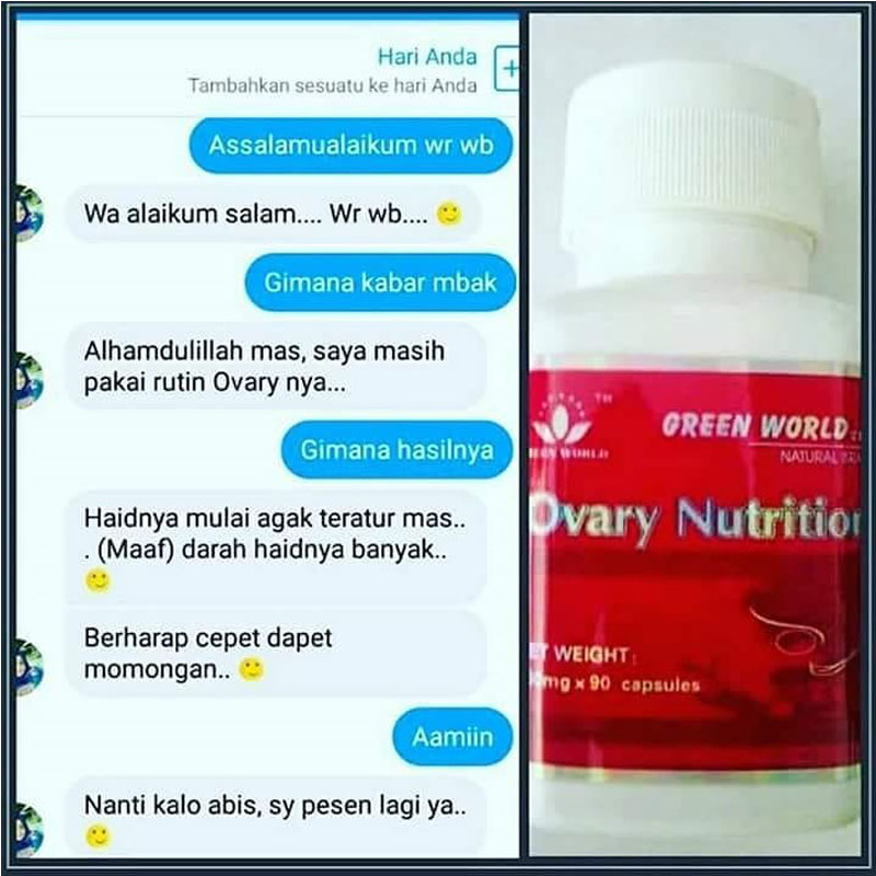 Green World Ovary Nutrition Capsule Nutrisi Ovarium, Menjaga Kestabila 2