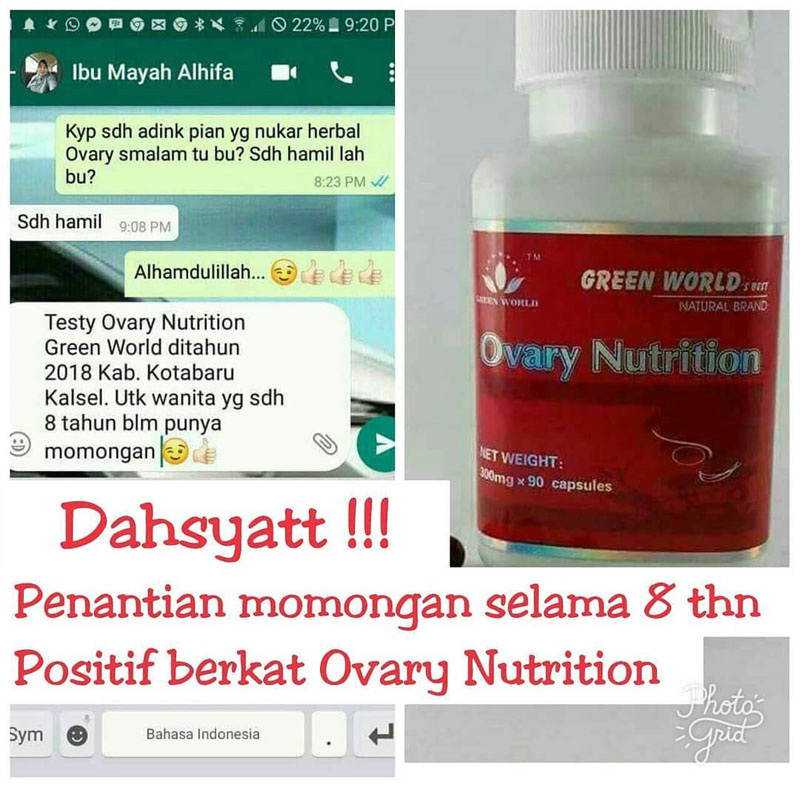 Green World Ovary Nutrition Capsule Nutrisi Ovarium, Menjaga Kestabila 4