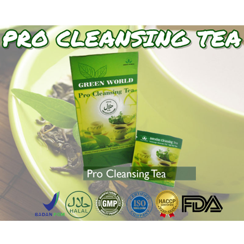 Green World Pro Cleansing Tea Membantu Menghilangkan Jerawat 2