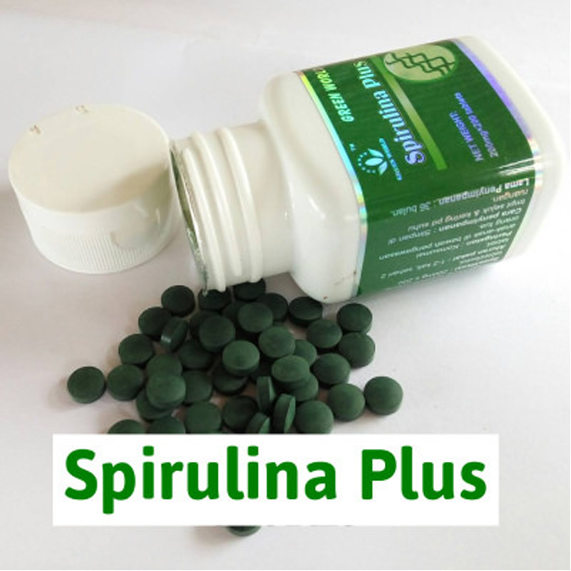 Green World Spirulina Plus Tablet Kaya Unsur Nutrisi Dibutuhkan Tubuh 2